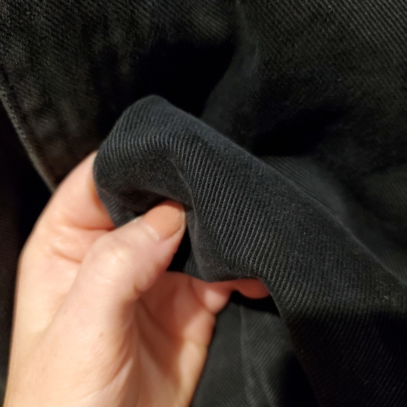 Vintage nevada sz 8 high waisted shorts black jean distressed grunge denim - Picture 4 of 16